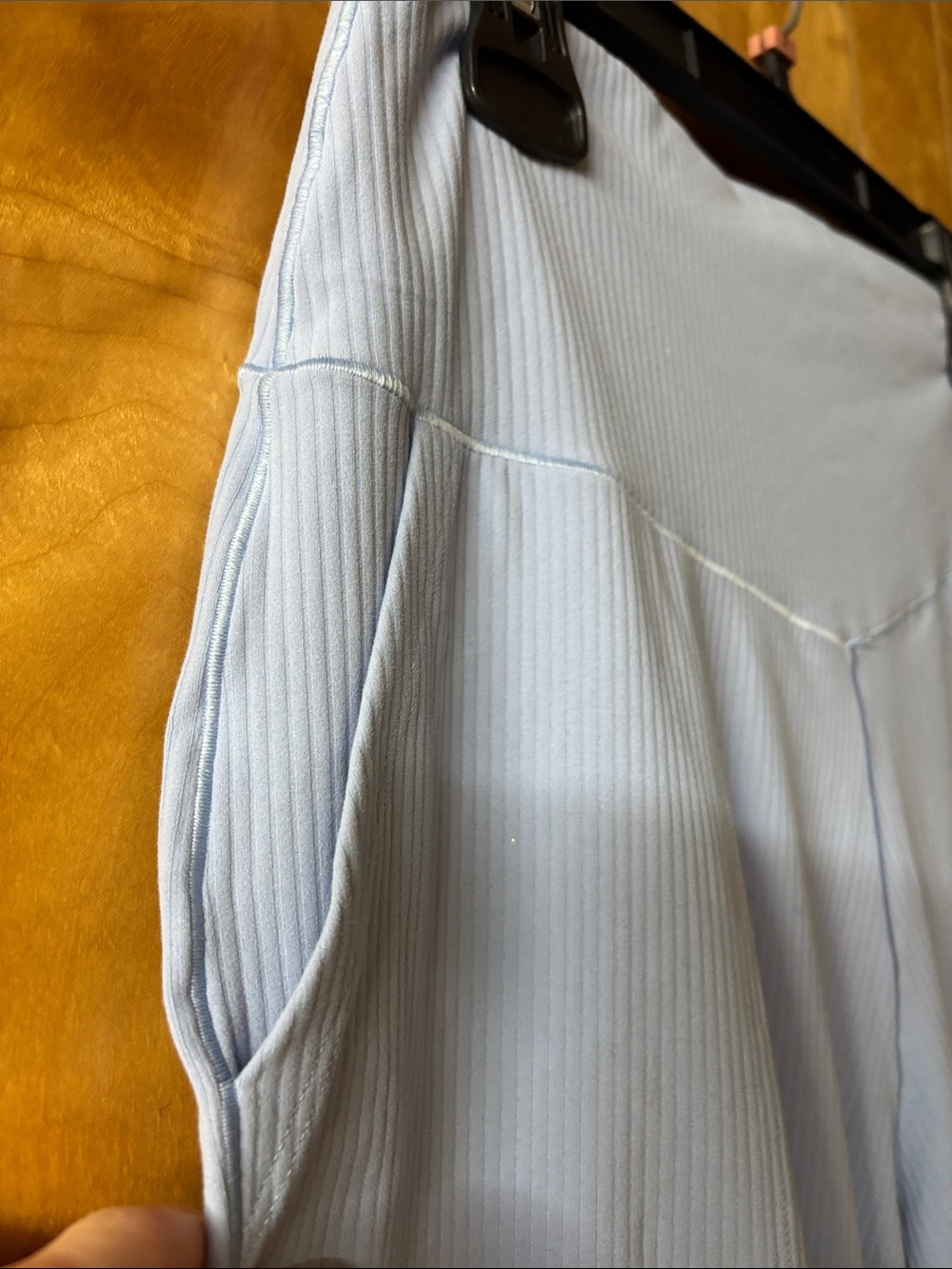 aerie Pale Blue Ribbed pants - Picture 6 of 8